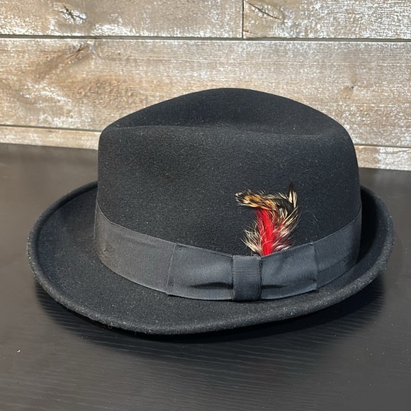 New York Hat Co SOFT FELT STINGY 1.5” brim 100% Wool FEDORA size Large - Picture 1 of 8